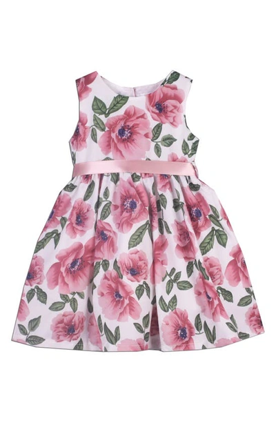 Joe-ella Kids' Mona Floral Dress In Pink