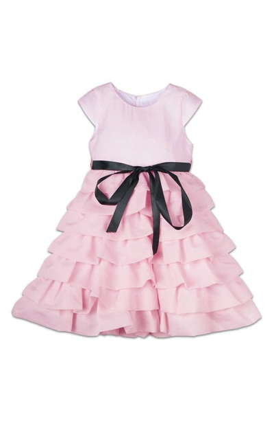 Joe-ella Kids' Ruffle Hem Dress In Pink