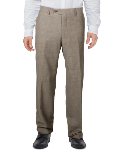 The Men's Store Mens Wool Office Dress Pants In Grey