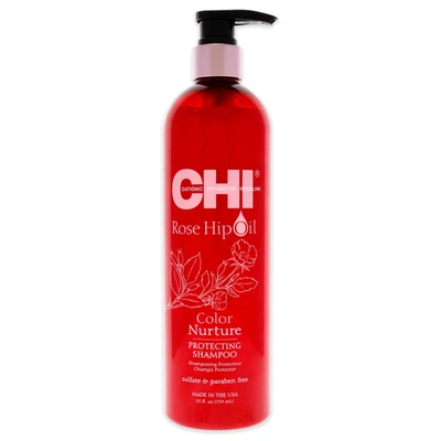 Chi Rose Hip Oil Color Nurture Protecting Shampoo For Unisex 25 oz Shampoo In Red