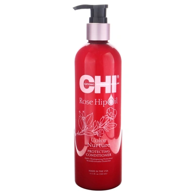 Chi Rose Hip Oil Color Nurture Protecting Conditioner For Unisex 11.5 oz Conditioner In Red