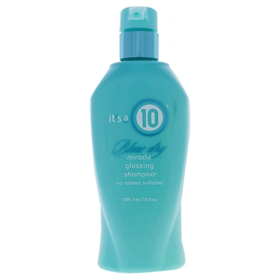 It's A 10 Its A 10 Miracle Blow Dry Glossing Shampoo For Unisex 10 oz Shampoo In Blue
