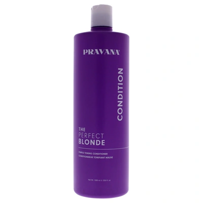 Pravana The Perfect Blonde Purple Toning Conditioner For Unisex 33.8 oz Conditioner In Blue