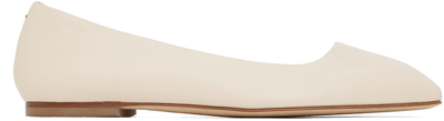 Aeyde Off-white Ida Ballerina Flats In Cream