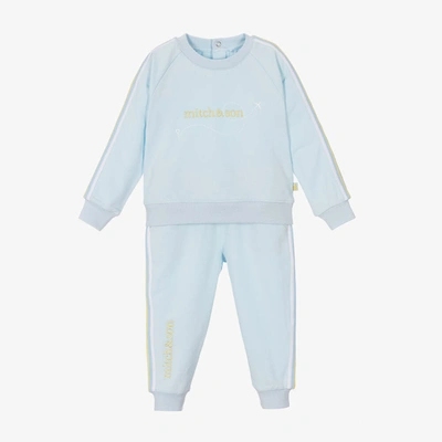 Mitch & Son Kids' Boys Pale Blue Logo Tracksuit