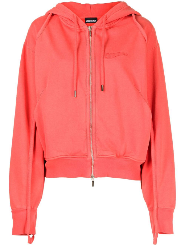 Jacquemus Le Sweater Camargue Zippé zip-up hoodie - Neutrals