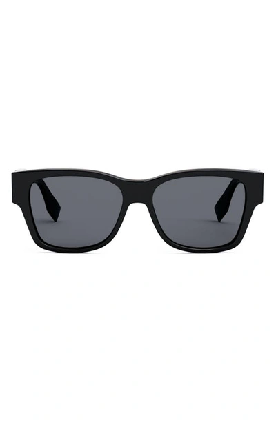 Fendi Glossy Black Logo-Embellished Sunglasses Vintage Fendi Sunglasses Womens Black Rhinestone Logo  main image 3