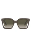 Fendi Cut-out Square Acetate Sunglasses In Dark Brownother G