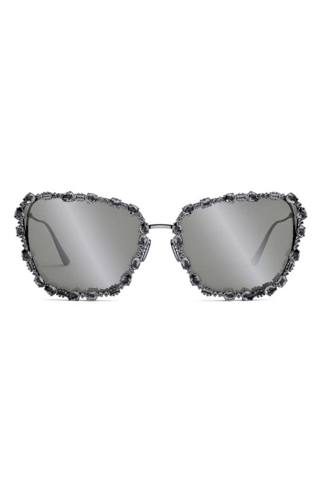 Dior Miss B2u Crystal-embellished Metal Butterfly Sunglasses Dior Miss B2u Crystal-embellished Metal Butterfly Sunglasses