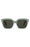 Celine Square Acetate Sunglasses In Light Green