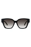 Givenchy 4g Acetate Cat-eye Sunglasses In Dark Havana Rovie