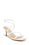 Veronica Beard Mariel Leather Ankle-strap Sandals In Coconut