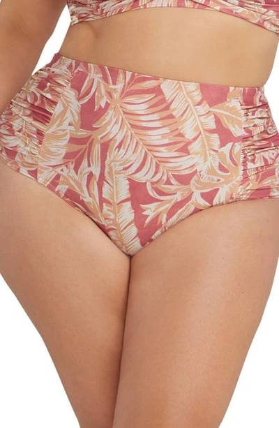 Artesands Plus Size Botticelli High-waist Swim Pants In Coral