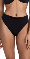 Good American Sculpt Good Waist Bikini Bottoms In Black001