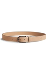 Ted Baker Grisham Leather Belt In Brown