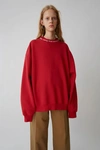 Acne Studios Voluminous Sweatshirt Ruby Red