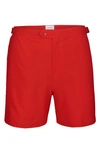 Swims Men's Paloma Seersucker Swim Shorts In Red