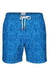 Swims Men's Ponza Printed Swim Shorts In Ensign Blue