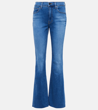 Veronica Beard Leena High-rise Bootcut Jeans In Mystic Blue