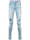 Amiri Skinny Track Jeans - Blue