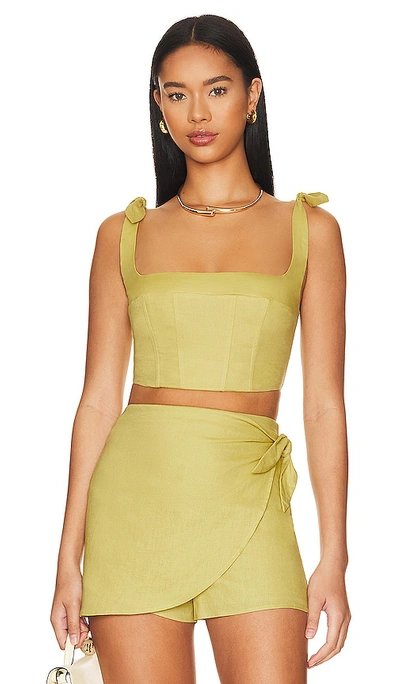 Lovers & Friends Ophelia Top In Pear Green