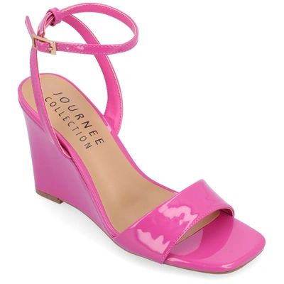 Journee Collection Collection Women's Tru Comfort Foam Konna Wedge Sandals In Pink