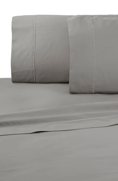 Martex Set Of 2 Solid 200 Thread Count 100% Supima Cotton Pillowcases In Limestone