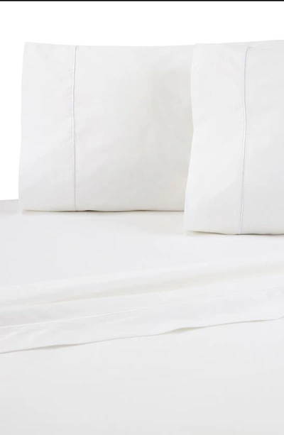 Martex Set Of 2 Solid 700 Thread Count 100% Supima Cotton Pillowcases In Bright White