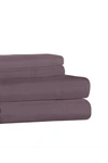 Ella Jayne Home Aqua Super Soft Triple Brushed Microfiber 4-piece Full Sheet Set In Eggplant