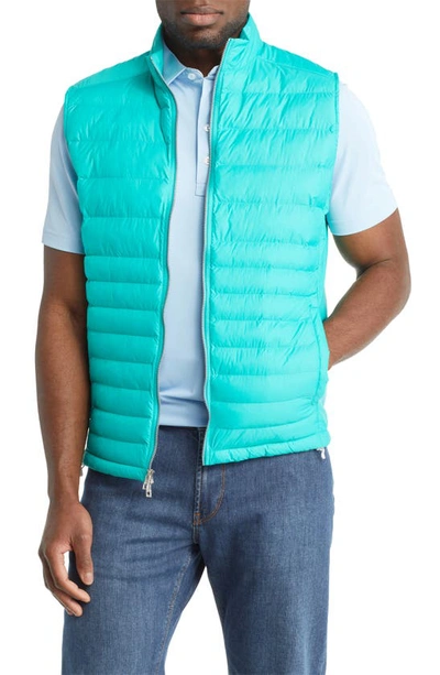 Peter Millar Crown Elite Puffer Waistcoat In Billiard