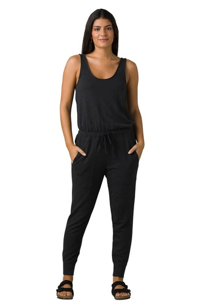 Prana Cozy Up Hemp Blend Jumpsuit In Black