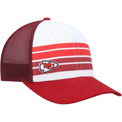 47 Kids' Youth ' White/red Kansas City Chiefs Cove Trucker Snapback Hat