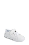 Footmates Kids' Reese Sneaker In White Leather