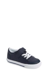 Footmates Kids' Reese Sneaker In Navy Leather