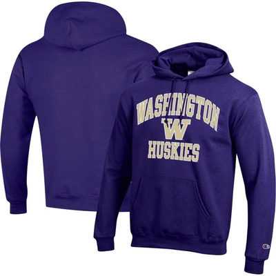 Champion Purple Washington Huskies High Motor Pullover Hoodie