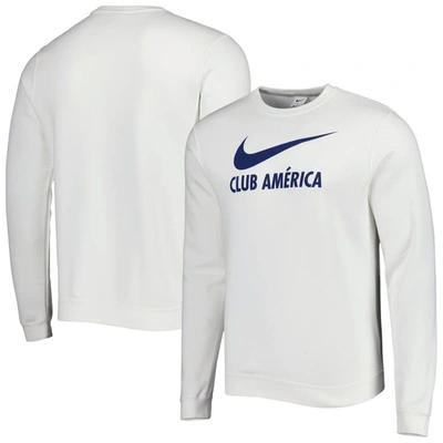 Nike White Club America Lockup Club Pullover Sweatshirt