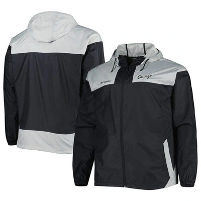 Columbia Black Chicago White Sox Flash Forward Challenger Omni-shade Full-zip Windbreaker In Black,gray