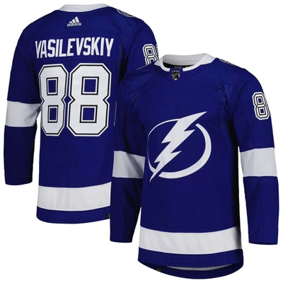Adidas Originals Adidas Andrei Vasilevskiy Blue Tampa Bay Lightning Home Primegreen Authentic Pro Player Jersey