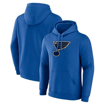 Fanatics Branded Blue St. Louis Blues Primary Logo Pullover Hoodie
