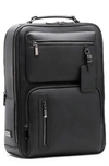 Maverick & Co. Explorer Plus Water Resistant Faux Leather Backpack In Black