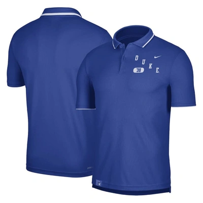 Nike Royal Duke Blue Devils Wordmark Performance Polo