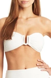 Sea Level U-bar Bandeau Bikini Top In White