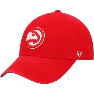 47 ' Red Atlanta Hawks Franchise Fitted Hat