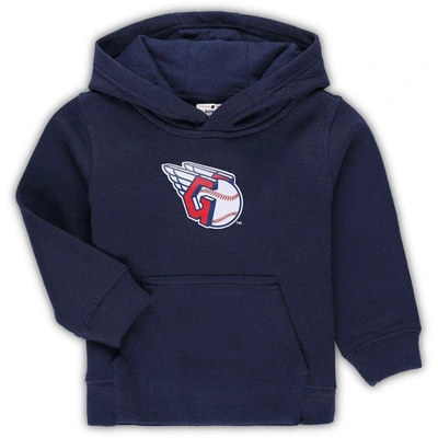 Outerstuff Kids' Toddler Navy Cleveland Guardians Team Primary Logo Fleece Pullover Hoodie
