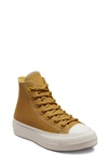 Converse Chuck Taylor® All Star® Lift Hi Sneaker In Burnt Honey/ Thriftshop Yellow