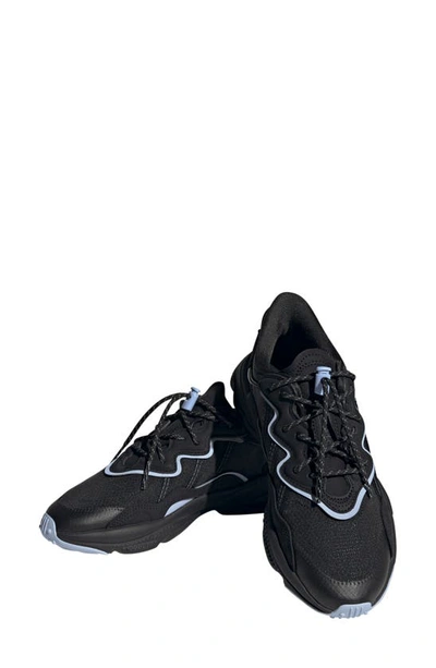 Adidas Originals Ozweego Sneaker In Black/ Black/ Blue Dawn
