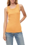 Michael Stars Paloma Cotton Tank Top In Citrus