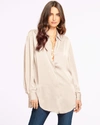 Ramy Brook Kolby Button Up Blouse In Sandstone