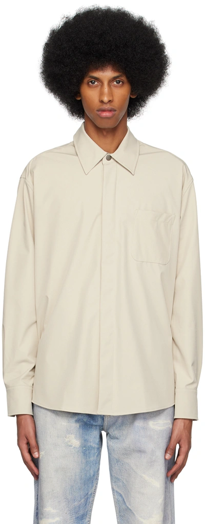 Our Legacy Beige Above Shirt In White