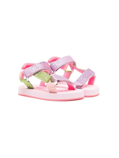Billieblush Kids' Girls Pink Glitter Sandals